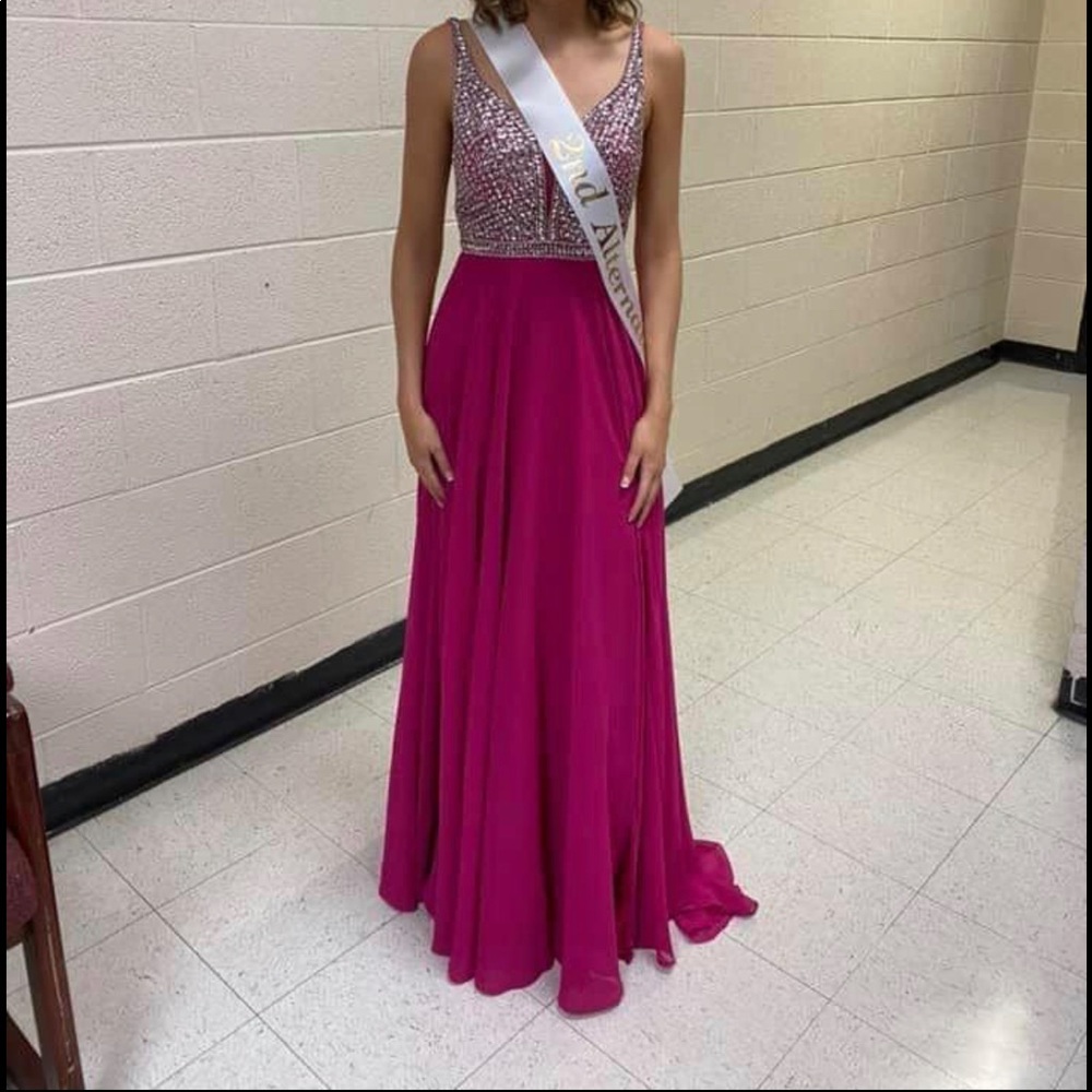 Jovani Chiffon Dress (custom) - Picture 3 of 10